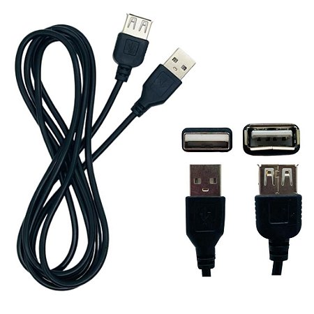 Cabo USB Kapbom Macho Fêmea 1.5 Metros KAP-UN15M