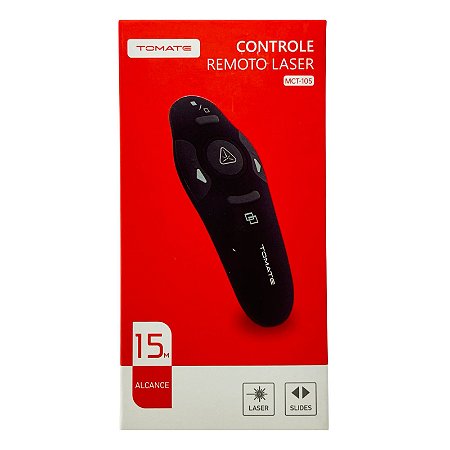Controle Remoto Tomate Laser Para Slide Alcance 15 Metros MCT-105