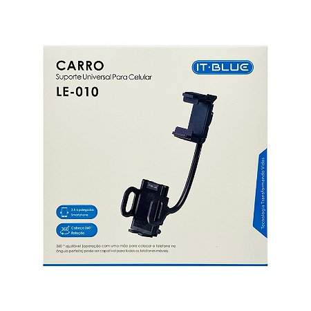 Suporte Veicular IT Blue Universal Para Celular Retrovisor LE-010