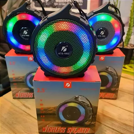 Caixa De Som Portátil Bluetooth USB Cartão De Memória KTS-1662
