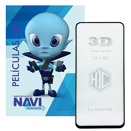 Película De Vidro 3D Para Redmi Note 9