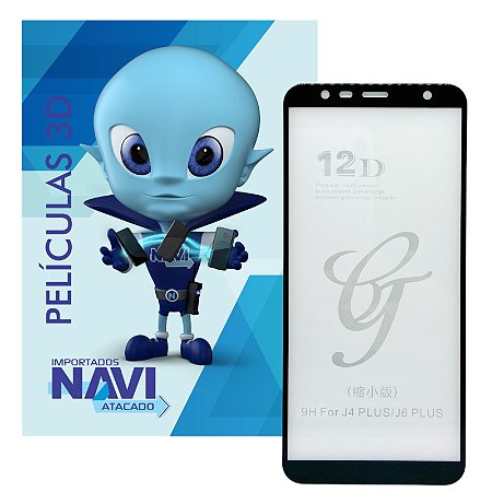 Película De Vidro 3D Para Samsung J4 Plus e J6 Plus