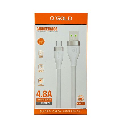 Cabo AlphaGold Tipo C 1.2 Metros CB10-3