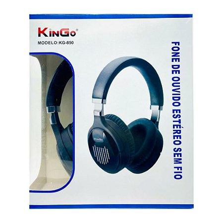 Fone Headphone Kingo Bluetooth Estéreo KG-850