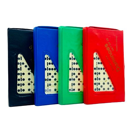 Kit 5 Jogos Domino Infantil Colorido Com 28 Pedras Em Cada