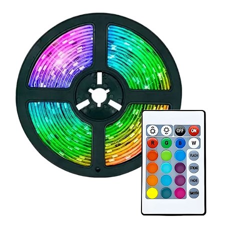 Fita De LED Kapbom 3 Metros Mudança De Cor RGB KA-5050