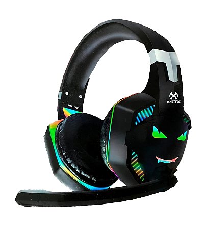 Fone Headset Gamer Com Fio Conector P3 USB Mox HP-80