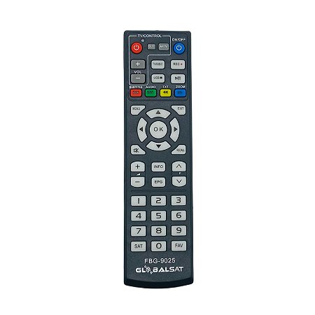 Controle Remoto Compatível Receptor TV Globalsat Marca FBG