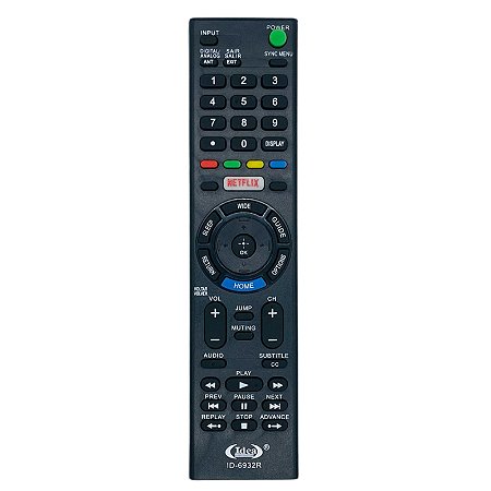 Controle Remoto Televisão Compatível TV Sony LCD Marca Idea
