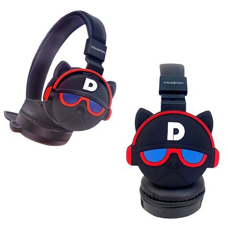 Fone Headphone Sem Fio Infantil Cute Dog 6D Sound Hmaston SN11