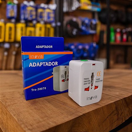 Adaptador Tomada Universal Internacional Para Viagem Inova TRA-30078