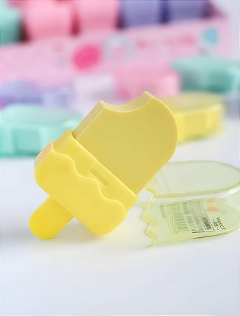 Borracha Picolé Candy Color Fofa Infantil Kit Com 2 Unidades
