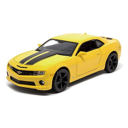 Miniatura De Carro Chevrolet Camaro Amarelo Em Metal Maisto