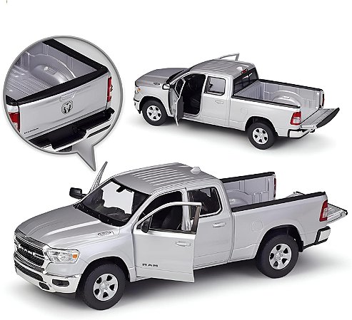 Miniatura De Carro RAM 1500 Big Horn Em Metal Maisto