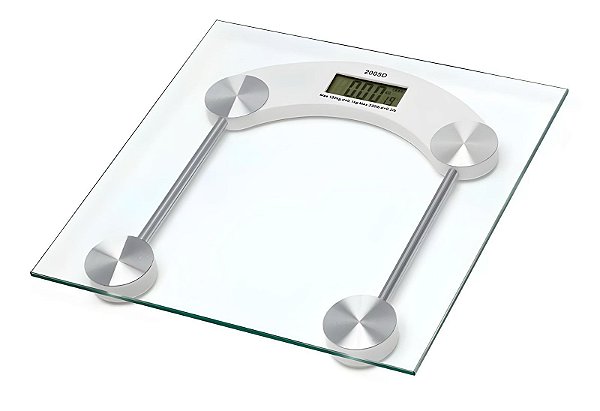 Balança Digital Corporal Quadrada Vidro Temperado 180kg BMax BM-A13