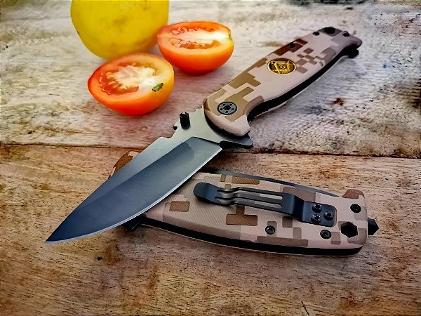 Canivete Camuflado Semi-Automático B-Max BM-F092