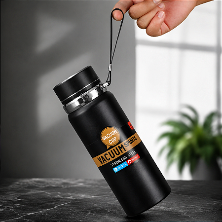Garrafa Térmica Aço Inoxidável 800ml Com Alça WU-241