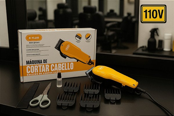 Máquina De Cortar Cabelo Baixo Ruído 110V Knup QR-8918