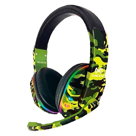 Fone Headset Gamer Com Fio Conector P3 E USB Mox HP-120