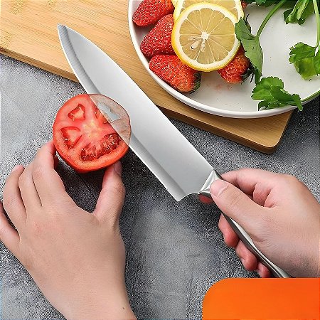 Faca De Cozinha Aço Inox Multifuncional Navy+ Home 670-7