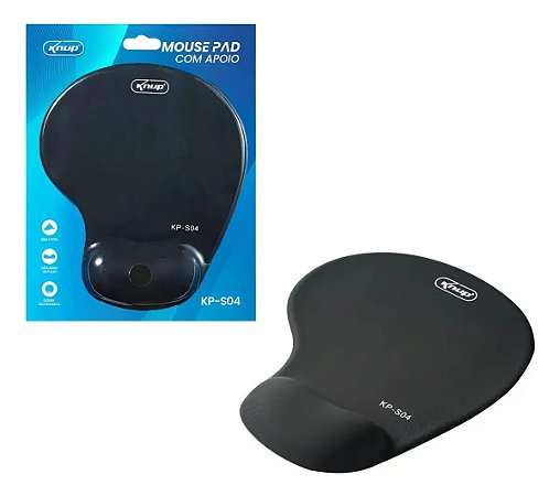 MousePad Com Apoio Descanso Para Pulso Knup KP-S04