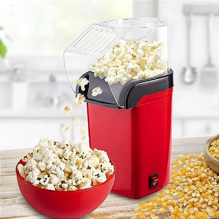 Mini Pipoqueira Elétrica Sem Óleo Ar Quente 1200W Bak 220V