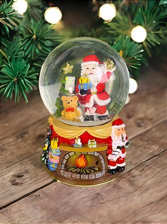 Mini Globo De Neve Natalino Papai Noel Luatek RR-27