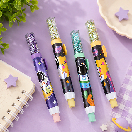 Borracha Estilete Retrátil Astronauta Com Refil BD-L9203