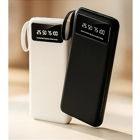 Carregador Portátil 4 Saídas Visor e Lanterna 10000mAh A'Gold BTE-18A