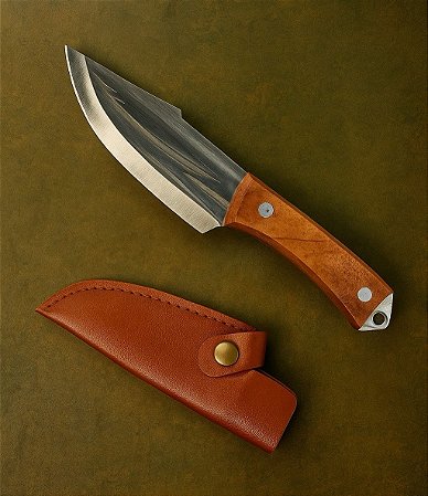 Faca Lâmina Aço Inox Desossar Cabo Madeira B-Max BM-DJ319