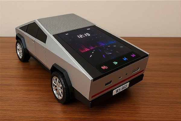 Caixa de Som Bluetooth Rádio FM TWS 20W LED RGB Kapbom WS-580