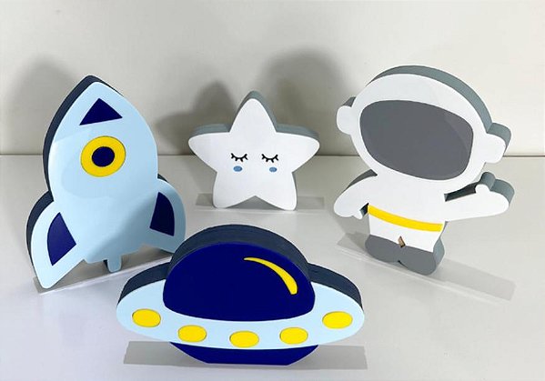 Conjunto Decorativo Astronauta