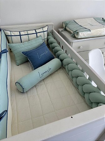 Kit de Berço 09 Peças 200 Fios Leonardo clássico