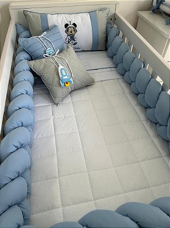 Kit de Berço 09 Peças 200 Fios Astronauta Amigo