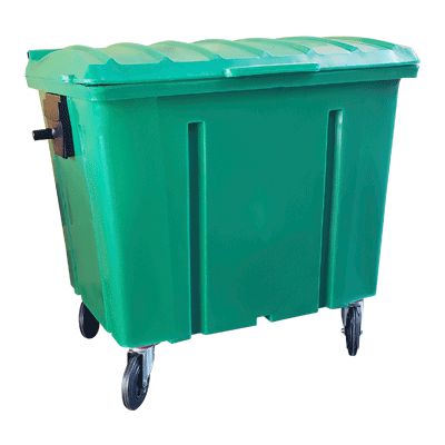 Lixeira Contanier 1000 litros s/pedal c/rodanas