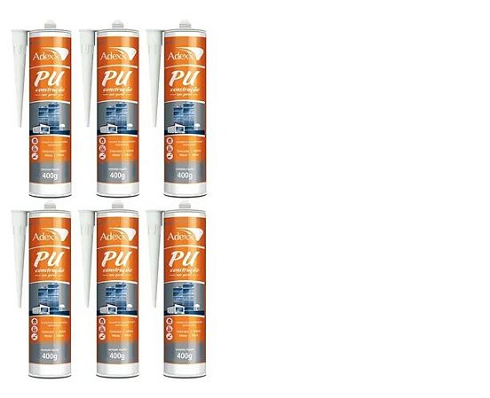 Kit Pu Adexx Cinza–Poliplás contém 6 unidades