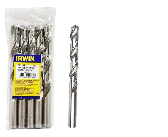 Broca Aço Rápido  1/2 - IRWIN