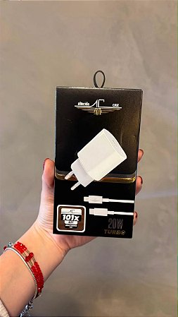 Kit Carregador Turbo 20W USB-C para Lightning
