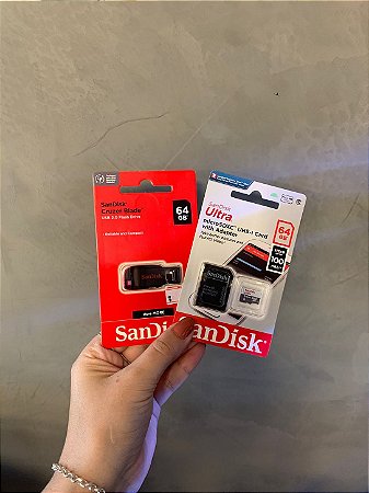 Pendrive Cruzer Blade ou Cartão MicroSD