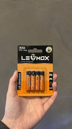 Pilhas 1,5V AA e AAA - Panasonic e Lehmox