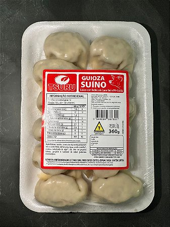 Guioza Suina Artesanal Congelada – Massa Leve e Recheio Suculento – 12 Unidades