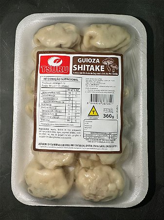 Guioza Shitake Artesanal Congelada – Massa Leve e Recheio Suculento – 12 Unidades