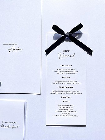 Menu tradicional com laço
