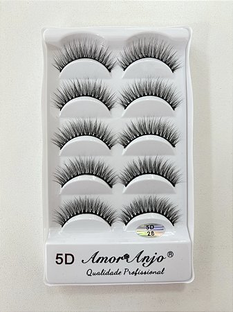 CÍLIOS 5 PARES AMOR ANJO 5D28
