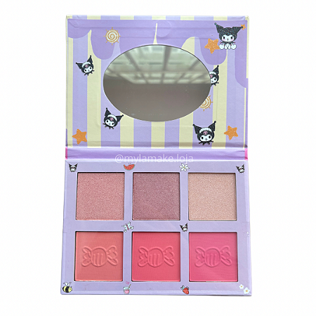 PALETA DE BLUSH E ILUMINADOR KUROMI