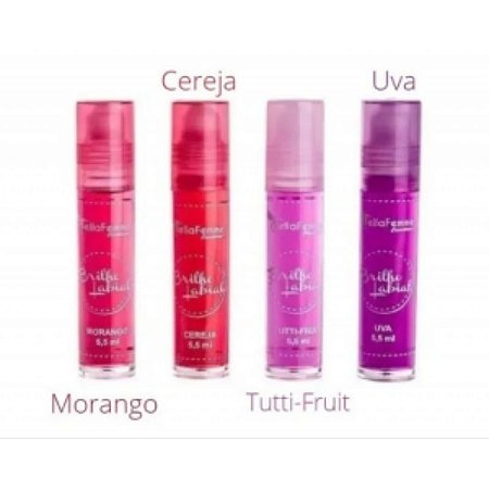 BRILHO LABIAL FRUTAS BELLA FEMME