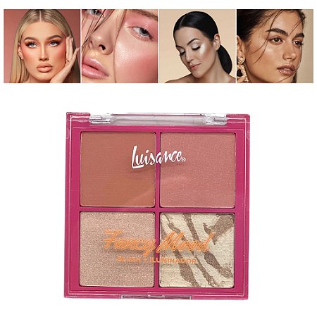 PALETA DE BLUSH E ILUMINADOR FANCY MOOD