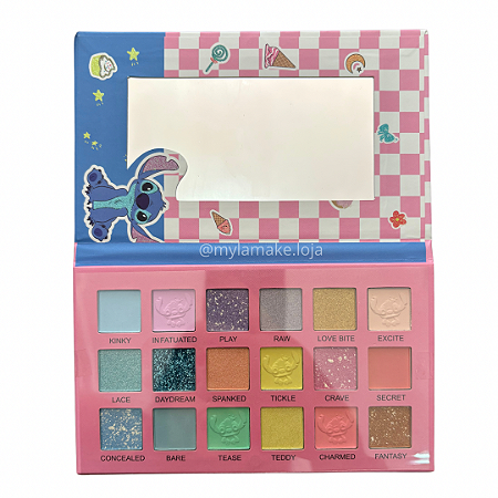 PALETA DE SOMBRAS 18 CORES DO STITCH