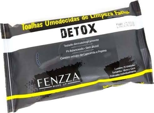 LENÇO DEMAQUILANTE DETOX FENZZA
