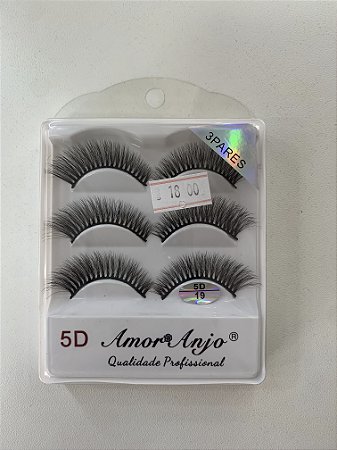CÍLIOS POSTIÇOS 3 PARES 5D19